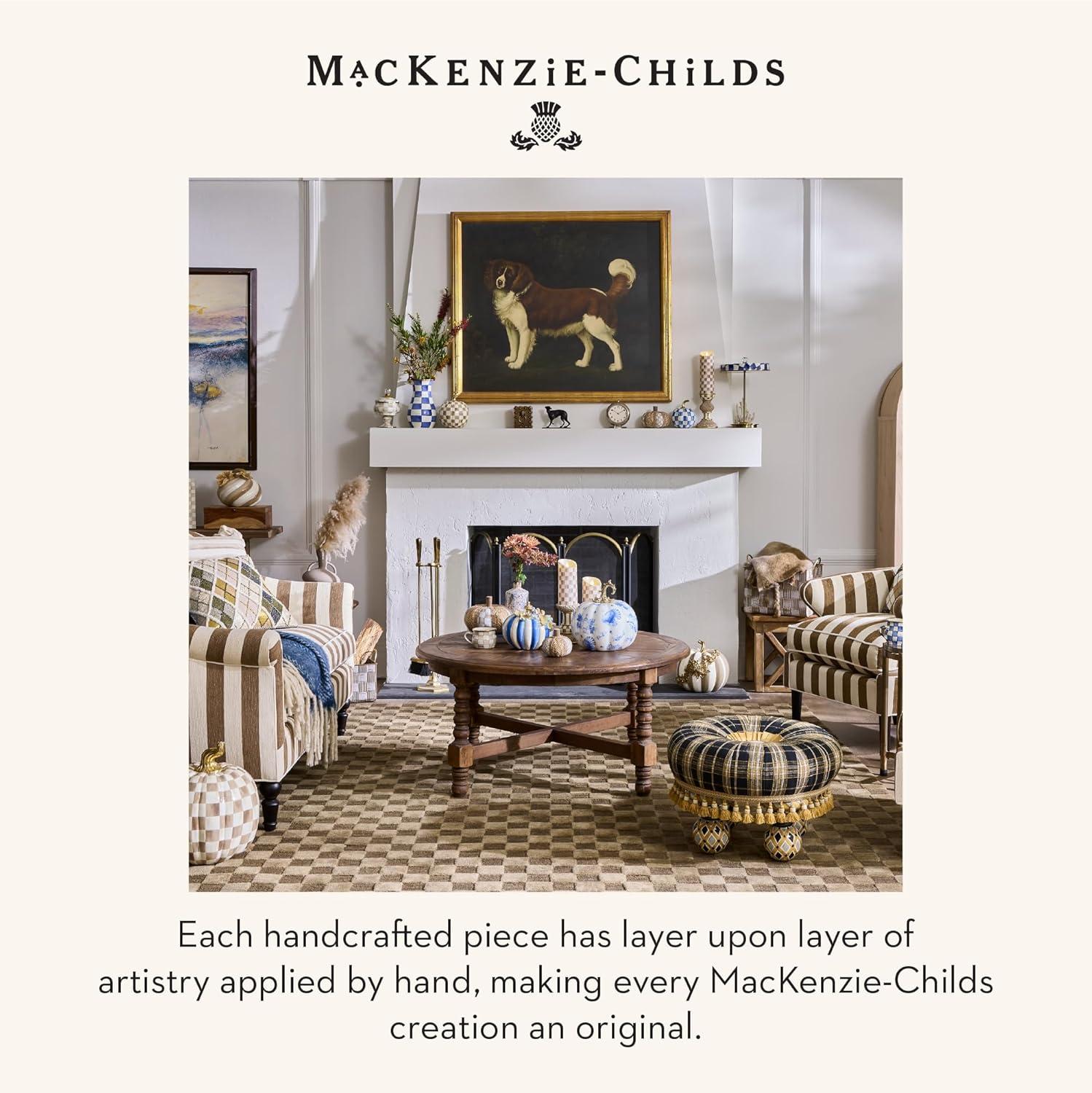 imageMACKENZIECHILDS Acorn Pumpkin Resin Fall Table and Kitchen Decor Small Royal Autumn