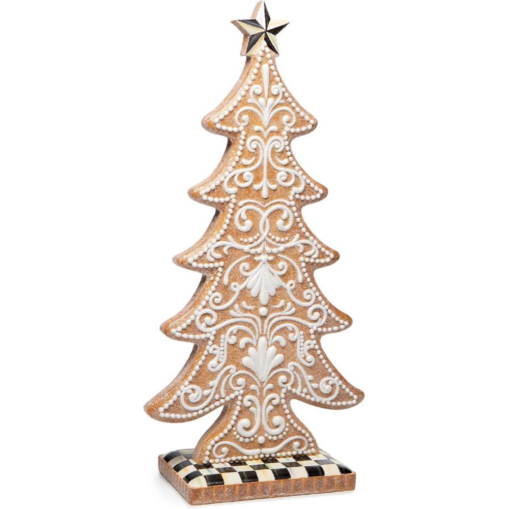 imageMACKENZIECHILDS Gingerbread Cookie Tabletop Christmas Tree Gingerbread Christmas Decor SmallLarge