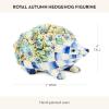 MACKENIZE-Childs Resin Pheasant Figurine, Unique Animal Home and Office Decor, Royal Autumn(Hedgehog)
