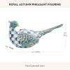 MACKENIZE-Childs Resin Pheasant Figurine, Unique Animal Home and Office Decor, Royal Autumn(Pheasant)