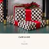 MACKENZIE-CHILDS 2-Pack Courtly Check Gift Wrap, Checkered Wrapping Paper, 60″ Long