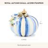 MACKENZIE-CHILDS Acorn Pumpkin, Resin Fall Table and Kitchen Decor, Small, Royal Autumn