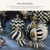 MACKENZIE-CHILDS “Boo” Resin Pumpkin Decor Set, Halloween Decor for Home Decoration, Set of 3