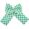 MACKENZIE-CHILDS Bow, Christmas Bow for Home Decor or Gifts, Large, Green-and-White Green Check(Green Check)