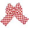 MACKENZIE-CHILDS Bow, Christmas Bow for Home Decor or Gifts, Large, Green-and-White Green Check(Red Check)