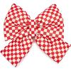 MACKENZIE-CHILDS Bow, Christmas Bow for Home Decor or Gifts, Large, Green-and-White Green Check(Red Check)