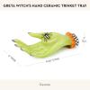 MACKENZIE-CHILDS Ceramic Trinket Tray, Unique Tray for Room Decor, Greta Witch’s Hand(Modern)