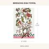 MACKENZIE-CHILDS Cotton Dish Towel, Cute Decorative Kitchen Dish Towel for Cleaning and Home Decor, Set of 1, Turkey(Birdsong)