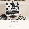 MACKENZIE-CHILDS Cotton Dish Towel, Cute Decorative Kitchen Dish Towel for Cleaning and Home Decor, Set of 1, Turkey(Black & White Dot)