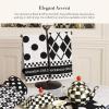 MACKENZIE-CHILDS Cotton Dish Towel, Cute Decorative Kitchen Dish Towel for Cleaning and Home Decor, Set of 1, Turkey(Black & White Dot)
