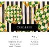 MACKENZIE-CHILDS Cotton Dish Towel, Cute Decorative Kitchen Dish Towel for Cleaning and Home Decor, Set of 1, Turkey(Dancing Clovers)
