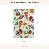 MACKENZIE-CHILDS Cotton Dish Towel, Cute Decorative Kitchen Dish Towel for Cleaning and Home Decor, Set of 1, Turkey(Deck the Halls)