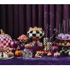 MACKENZIE-CHILDS Courtly Check Cauldron, Halloween Candy Bowl, Home Decor, 96 Ounce Bowl(Witch’s Boot)