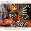 MACKENZIE-CHILDS Courtly Stripe Witch’s Hat, Black-and-White Witch Hat Decor, Halloween Home Decor