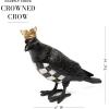 MACKENZIE-CHILDS Crowned Crow, Halloween Crow Decor, Indoor Halloween Decoration