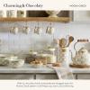 MACKENZIE-CHILDS Enamel Abundant Bowl, Decorative or Serving Bowl, 13-Cup Capacity, Brown-and-White Mocha Check(Mocha Check)