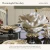 MACKENZIE-CHILDS Enamel Bowl, Serving Bowl for Entertaining, Everything Bowl, Brown-and-White Mocha Check(Mocha Check)
