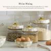 MACKENZIE-CHILDS Enamel Everyday Bowl, Serving Bowl for Entertaining, Extra Small, Brown-and-White Mocha Check(Mocha Check)