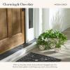 MACKENZIE-CHILDS Enamel Garden Pot, Decorative Pot for Plants, Outdoor Flowerpot Decor, Extra Large, Brown-and-White Mocha Check(Mocha Check)