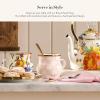 MACKENZIE-CHILDS Enamel Mug, Cute Enamelware Coffee and Tea Mug, Unique Drinkware, 16 Ounces, Pink-and-White Rosy Check, Set of 1(Rosy Check)