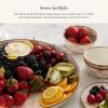MACKENZIE-CHILDS Enamel Pinch Bowl, Small Bowl for Kitchen Ingredients, 1.5-Cup Capacity, Brown-and-White Mocha Check(Rosy Check)