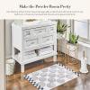 MACKENZIE-CHILDS Enamel Toilet Tissue Storage, Decorative Toilet-Paper Holder Stand for Bathroom, Brown-and-White Mocha Check(Sterling Check)