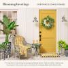 MACKENZIE-CHILDS Entrance Mat, Decorative Outdoor Front Door Mat, Coir Door Mat, 24″ x 36″, Squirrel(Everything is Coming Up Daisies)