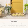 MACKENZIE-CHILDS Entrance Mat, Decorative Outdoor Front Door Mat, Coir Door Mat, 24″ x 36″, Squirrel(Everything is Coming Up Daisies)