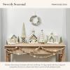 MACKENZIE-CHILDS Farmhouse Icing Tabletop Christmas Tree, White Decorative Tree, Small(Small)