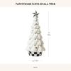 MACKENZIE-CHILDS Farmhouse Icing Tabletop Christmas Tree, White Decorative Tree, Small(Small)