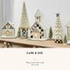 MACKENZIE-CHILDS Farmhouse Icing Tabletop Christmas Tree, White Decorative Tree, Small(Small)