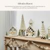 MACKENZIE-CHILDS Farmhouse Icing Tabletop Christmas Tree, White Decorative Tree, Small(Small)