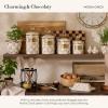 MACKENZIE-CHILDS Flowerpot, Decorative Garden Pot for Growing Plants, Brown-and-White Mocha Check(Mocha Check)