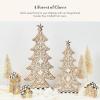 MACKENZIE-CHILDS Gingerbread Cookie Tabletop Christmas Tree, Gingerbread Christmas Decor, Small(5in)