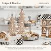 MACKENZIE-CHILDS Gingerbread Cookie Tabletop Christmas Tree, Gingerbread Christmas Decor, Small(Large)