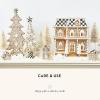 MACKENZIE-CHILDS Gingerbread Cookie Tabletop Christmas Tree, Gingerbread Christmas Decor, Small(Large)