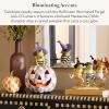 MACKENZIE-CHILDS Illuminated Jack-O’-Lantern, Decorative Resin Halloween Pumpkin Decor, Fergal(Halloween Fergal)