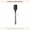 MACKENZIE-CHILDS Kitchen Spatula, Silicone Spatula for Cooking, Brown-and-White Mocha Check(Courtly Check)