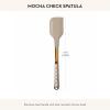 MACKENZIE-CHILDS Kitchen Spatula, Silicone Spatula for Cooking, Brown-and-White Mocha Check(Mocha Check)