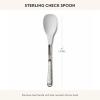 MACKENZIE-CHILDS Kitchen Spoon, Silicone Cooking Spoon, Brown-and-White Mocha Check(Sterling Check)