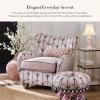 MACKENZIE-CHILDS Lumbar Throw Pillow, Decorative Pillow for Christmas Decor, 11×20, Red Diamond Bow Shaped(Pink Check)