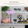 MACKENZIE-CHILDS Medium Pumpkin, Resin Halloween Home Decor, Pink-and-White Bubblegum Pink Stripe(Bubblegum Pink)