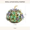 MACKENZIE-CHILDS Metal Pumpkin, Halloween and Fall Pumpkin Decor, Royal Autumn