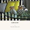 MACKENZIE-CHILDS Owl, Fall Owl Decor for Home, Black-and-White Courtly Stripe