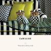 MACKENZIE-CHILDS Owl Set, Fall Owl Decor for Home, Black-and-White Courtly Check and Courtly Stripe, 2 Pieces