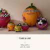 MACKENZIE-CHILDS Patience Brewster Cat Pumpkin, Resin Pumpkin Decor for Halloween and Fall(Cat)