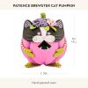 MACKENZIE-CHILDS Patience Brewster Cat Pumpkin, Resin Pumpkin Decor for Halloween and Fall(Cat)
