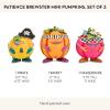 MACKENZIE-CHILDS Patience Brewster Cat Pumpkin, Resin Pumpkin Decor for Halloween and Fall(Mini)