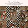 MACKENZIE-CHILDS Ribbon, Decorative Wired Ribbon for Christmas Gift Wrapping and Decor, 4 Inches, Brown-and-White Mocha Check Suede(Courtly Check)