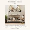 MACKENZIE-CHILDS Set of 2 Illuminated Ghosts Figures, Light-Up Spooky Decor, Black-and-White Courtly Check
